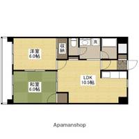 広島県広島市中区堺町2丁目の賃貸マンションの間取り