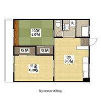 広島県広島市東区牛田新町1丁目の賃貸マンションの間取り