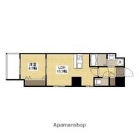 広島県広島市中区河原町の賃貸マンションの間取り