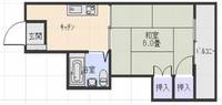 竹原ビル204号室の間取り