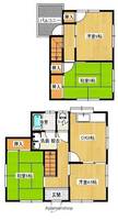 広島県福山市西深津町5丁目(一戸建)の賃貸物件の間取り