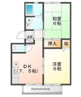 ジュネパレス東福山Bの間取り