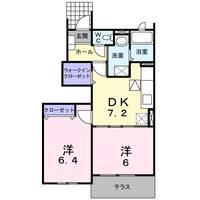 ベルメゾンセラ Aの間取り