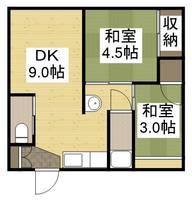 紫雲荘1の間取り