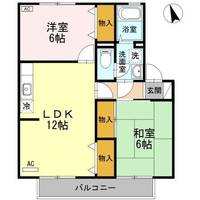 ブレスガーデン Ⅱ棟Ⅱ202の間取り