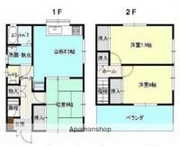 広島県福山市新涯町4丁目(一戸建)の賃貸物件戸建ての間取り