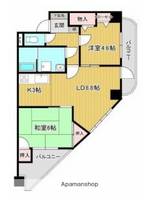 広島県安芸郡府中町柳ケ丘の賃貸マンションの間取り
