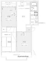 広島県広島市中区南千田西町の賃貸マンションの間取り