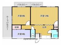 広島県広島市西区古江新町の賃貸マンションの間取り