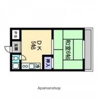 広島県広島市中区吉島西1丁目の賃貸アパートの間取り