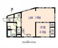 広島県広島市安佐北区落合1丁目の賃貸マンション301の間取り