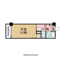 広島県広島市西区己斐上1丁目の賃貸マンションの間取り