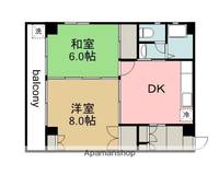 広島県広島市佐伯区旭園の賃貸マンションの間取り