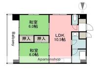 広島県広島市南区松川町の賃貸マンションの間取り