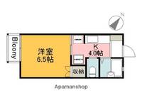 広島県広島市南区宇品御幸1丁目の賃貸アパートの間取り