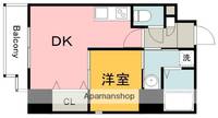 広島県広島市中区橋本町の賃貸マンションの間取り