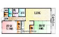 広島県広島市安佐南区八木5丁目の賃貸マンションの間取り