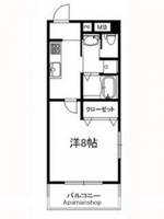 広島県広島市中区白島九軒町の賃貸マンションの間取り