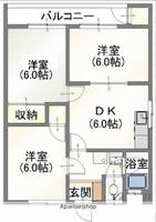 広島県広島市南区旭1丁目の賃貸マンションの間取り