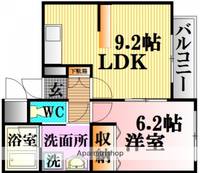 広島県広島市西区己斐上2丁目の賃貸マンションの間取り