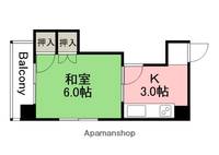 広島県広島市中区河原町の賃貸マンションの間取り