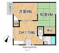広島県広島市西区井口4丁目の賃貸アパートの間取り