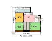 広島県広島市東区山根町の賃貸マンションの間取り