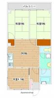 広島県広島市東区戸坂山根1丁目の賃貸マンションの間取り