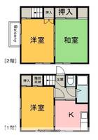 広島県広島市南区仁保1丁目(一戸建)の賃貸物件の間取り