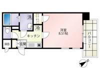 広島県広島市中区舟入本町の賃貸マンションの間取り