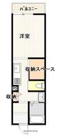 広島県広島市佐伯区三筋2丁目の賃貸アパートの間取り