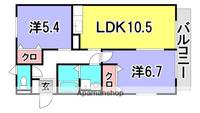 広島県広島市西区井口台4丁目の賃貸アパートの間取り