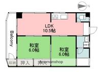 広島県広島市佐伯区五日市町大字美鈴園の賃貸マンションの間取り