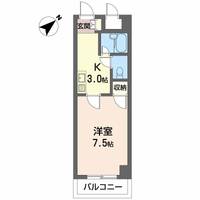 広島県広島市東区牛田本町1丁目の賃貸マンションの間取り