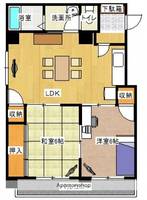 広島県広島市南区向洋新町3丁目の賃貸マンションの間取り
