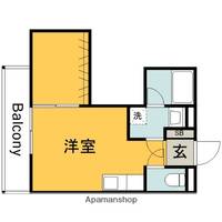 広島県広島市佐伯区五日市駅前1丁目の賃貸アパートの間取り
