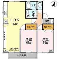 セジュールシャリオ A棟の間取り