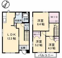 広島県広島市西区高須1丁目の賃貸アパートの間取り