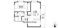 広島県広島市安佐北区亀山2丁目の賃貸マンション201の間取り