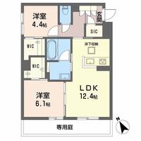 広島県広島市西区己斐中1丁目の賃貸マンションの間取り
