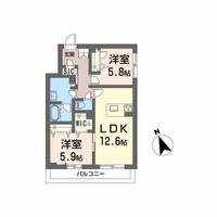 広島県広島市安佐南区伴中央4丁目の賃貸マンションの間取り