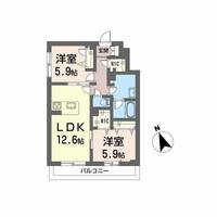広島県広島市安佐南区伴中央4丁目の賃貸マンションの間取り