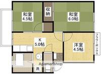 広島県広島市安佐北区可部南1丁目の賃貸アパートの間取り