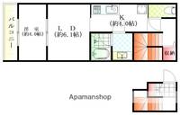 広島県広島市安佐南区上安2丁目の賃貸アパートの間取り