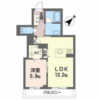 広島県広島市西区古江東町の賃貸マンションの間取り