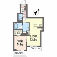 広島県広島市西区古江東町の賃貸マンションの間取り