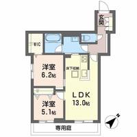 広島県広島市西区古江東町の賃貸マンションの間取り