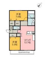 広島県広島市西区庚午中3丁目の賃貸マンションの間取り
