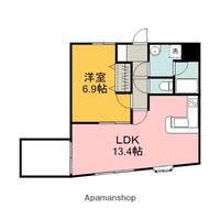 広島県広島市西区大宮1丁目の賃貸マンションの間取り