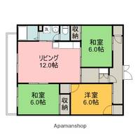 広島県広島市東区戸坂千足1丁目の賃貸マンションの間取り